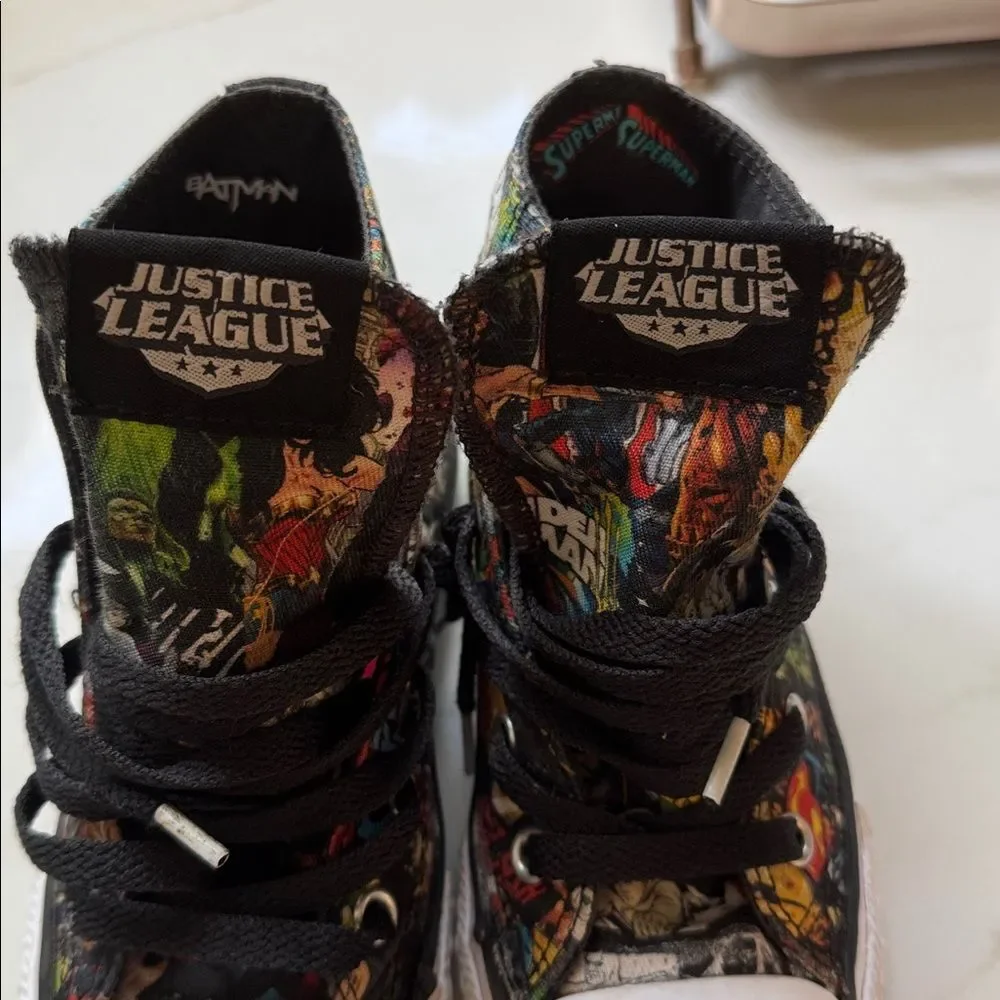 CONVERSE Comic Book High-Top Sneakers LIMITED EDITION justice league